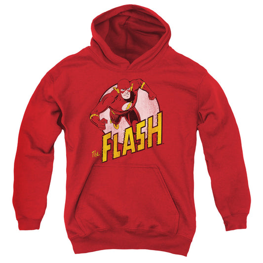DC FLASH : THE FLASH YOUTH PULL OVER HOODIE RED LG