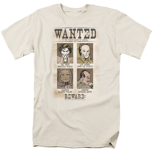 DC COMICS : WANTED POSTER S\S ADULT 18\1 CREAM MD