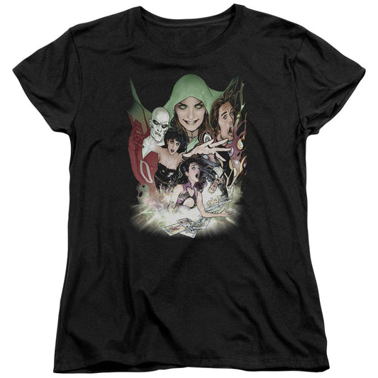 DCR : JUSTICE LEAGUE DARK S\S WOMENS TEE BLACK MD