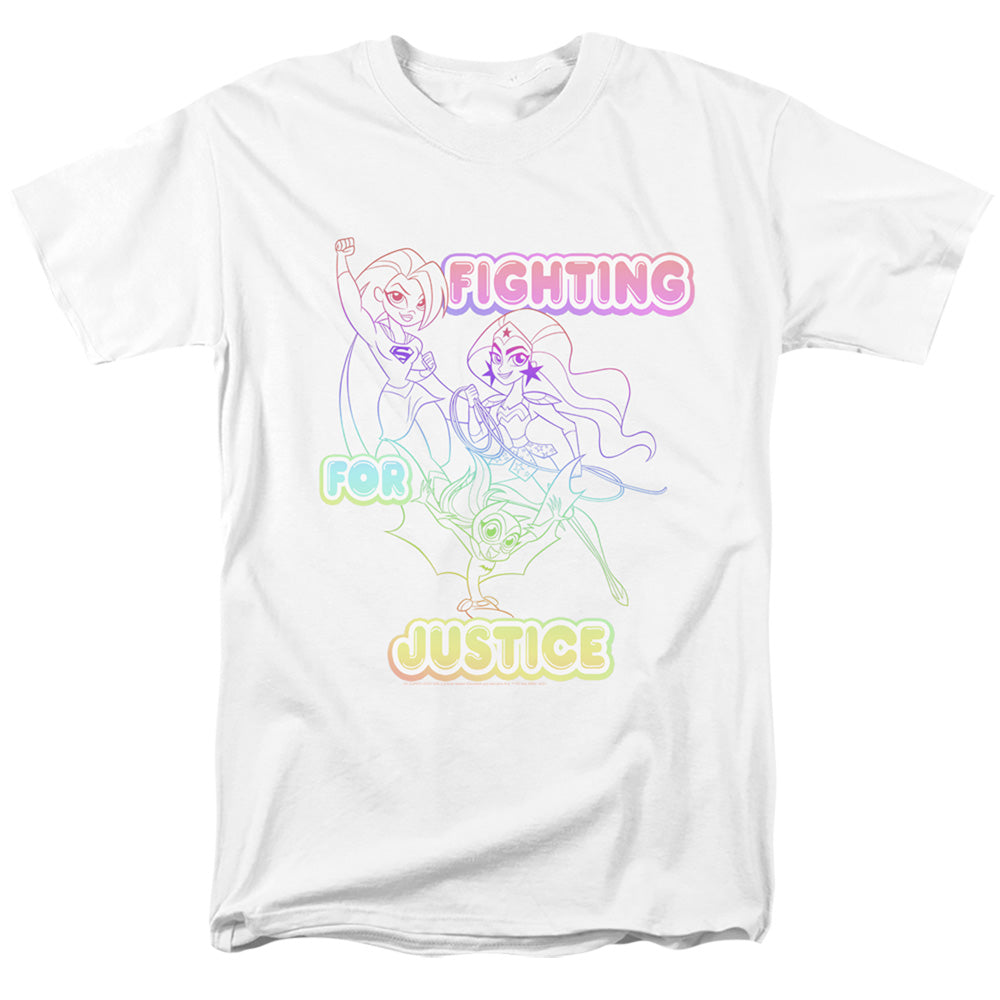 DC SUPERHERO GIRLS : FIGHTING FOR JUSTICE S\S ADULT 18\1 White 2X