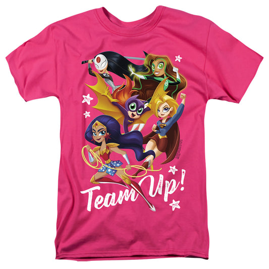 DC SUPERHERO GIRLS : TEAM UP S\S ADULT 18\1 Hot Pink XL