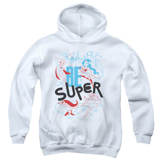 DC SUPERHERO GIRLS : BE SUPER YOUTH PULL OVER HOODIE White SM