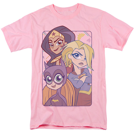 DC SUPERHERO GIRLS : DON'T BOX US IN S\S ADULT 18\1 Pink XL