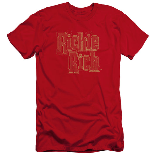 RICHIE RICH : STACKED PREMIUM CANVAS ADULT SLIM FIT 30\1 RED 2X