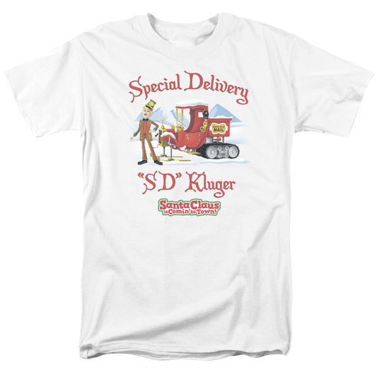 SANTA CLAUS IS COMIN TO TOWN : KLUGER S\S ADULT 18\1 White XL