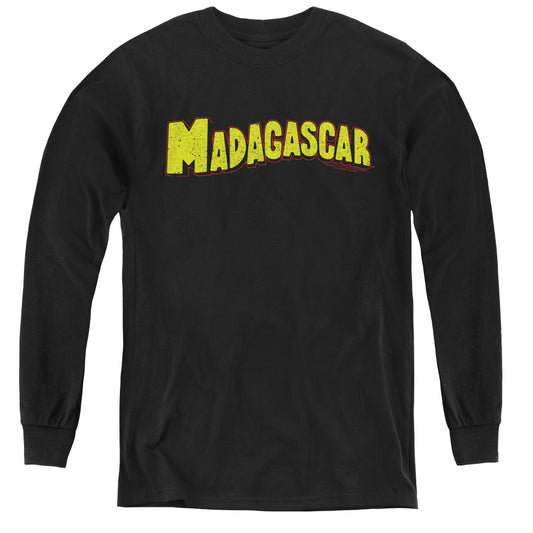 MADAGASCAR : LOGO L\S YOUTH BLACK LG