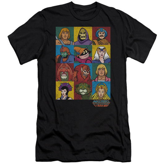 MASTERS OF THE UNIVERSE : CHARACTER HEADS PREMIUM CANVAS ADULT SLIM FIT 30\1 BLACK 2X