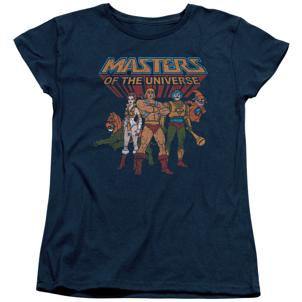 MASTERS OF THE UNIVERSE : TEAM OF HEROES S\S WOMENS TEE Navy 2X