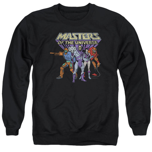MASTERS OF THE UNIVERSE : TEAM OF VILLAINS ADULT CREW NECK SWEATSHIRT BLACK MD