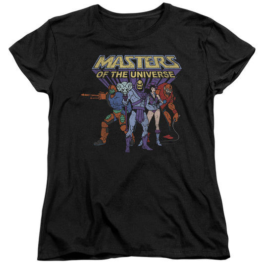 MASTERS OF THE UNIVERSE : TEAM OF VILLAINS S\S WOMENS TEE Black SM
