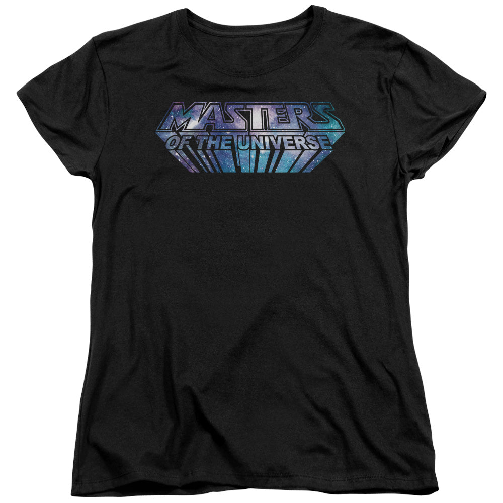 MASTERS OF THE UNIVERSE : SPACE LOGO S\S WOMENS TEE Black 2X