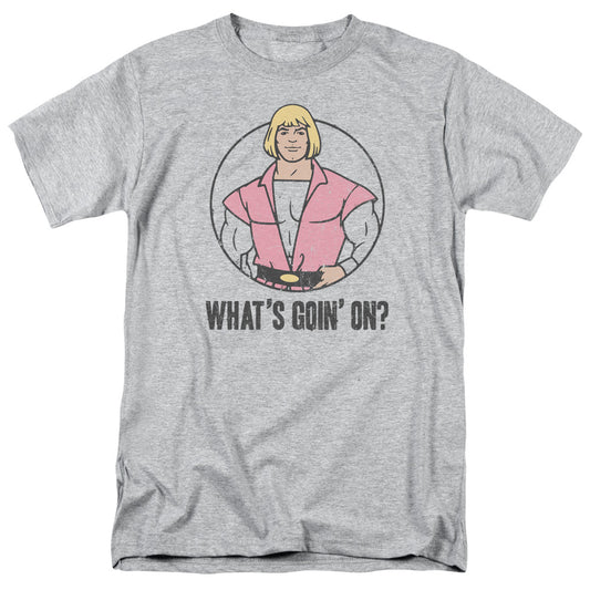 MASTERS OF THE UNIVERSE : WHAT'S GOIN' ON S\S ADULT 18\1 Athletic Heather LG