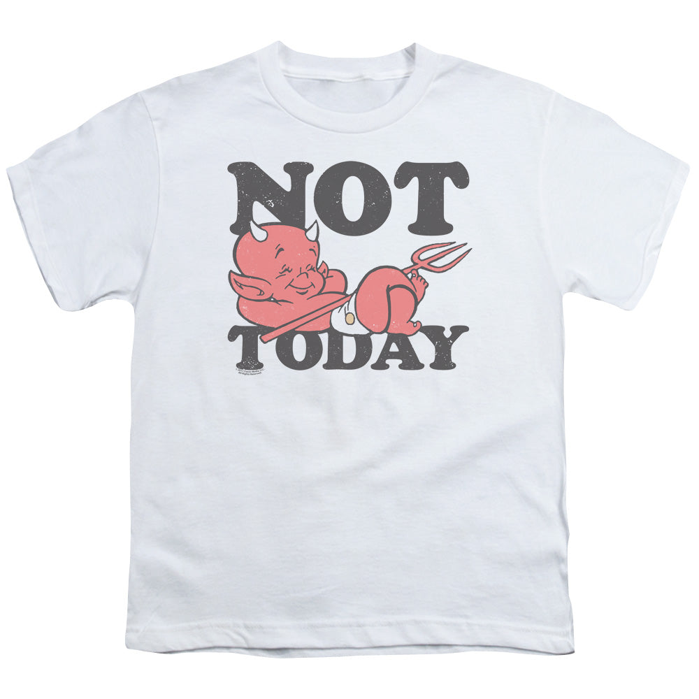 HOT STUFF : NOT TODAY S\S YOUTH 18\1 White XL