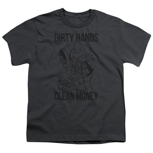 RICHIE RICH : CLEAN MONEY S\S YOUTH 18\1 Charcoal LG
