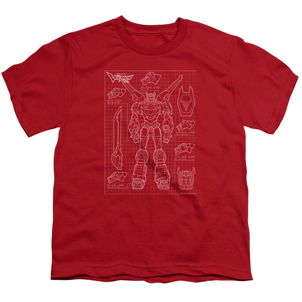 VOLTRON : VOLTRON SCHEMATIC S\S YOUTH 18\1 Red XS