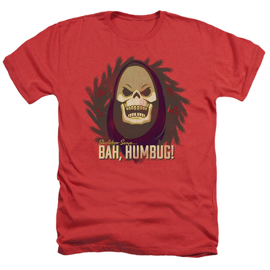 MASTERS OF THE UNIVERSE : BAH HUMBUG ADULT HEATHER Red 2X