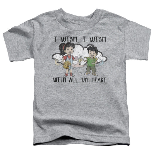 DRAGON TALES : I WISH WITH ALL MY HEART S\S TODDLER TEE Athletic Heather LG (4T)