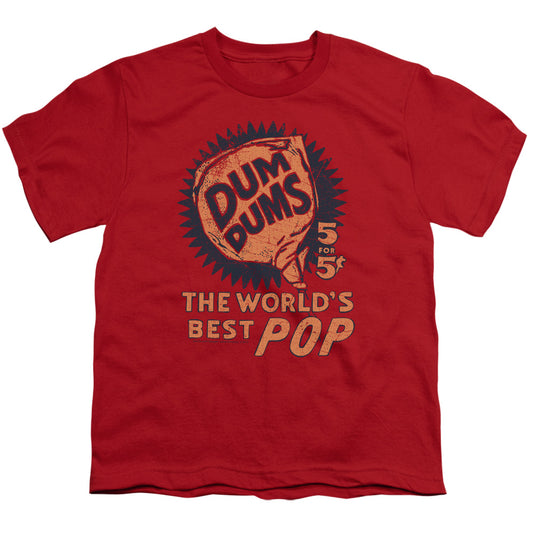 DUM DUMS : 5 FOR 5 S\S YOUTH 18\1 RED XL