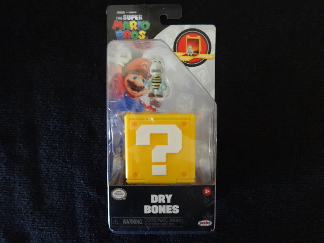 Dry Bones with Question Block Super Mario Movie 1 Inch Figure