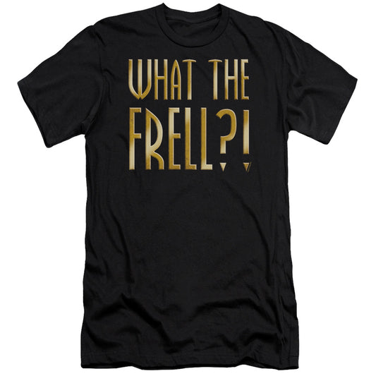 FARSCAPE : WHAT THE FRELL PREMIUM CANVAS ADULT SLIM FIT 30\1 BLACK MD