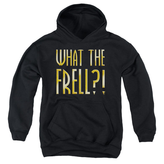 FARSCAPE : WHAT THE FRELL YOUTH PULL OVER HOODIE BLACK LG