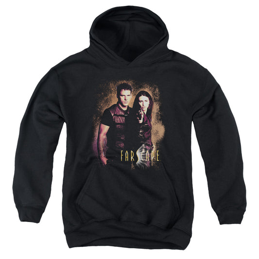 FARSCAPE : WANTED YOUTH PULL OVER HOODIE BLACK LG