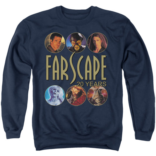FARSCAPE : 20 YEARS ADULT CREW SWEAT Navy MD