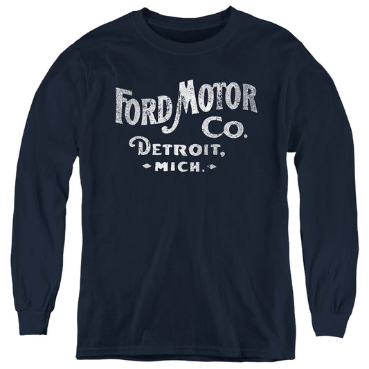 FORD : MOTOR CO L\S YOUTH Navy LG
