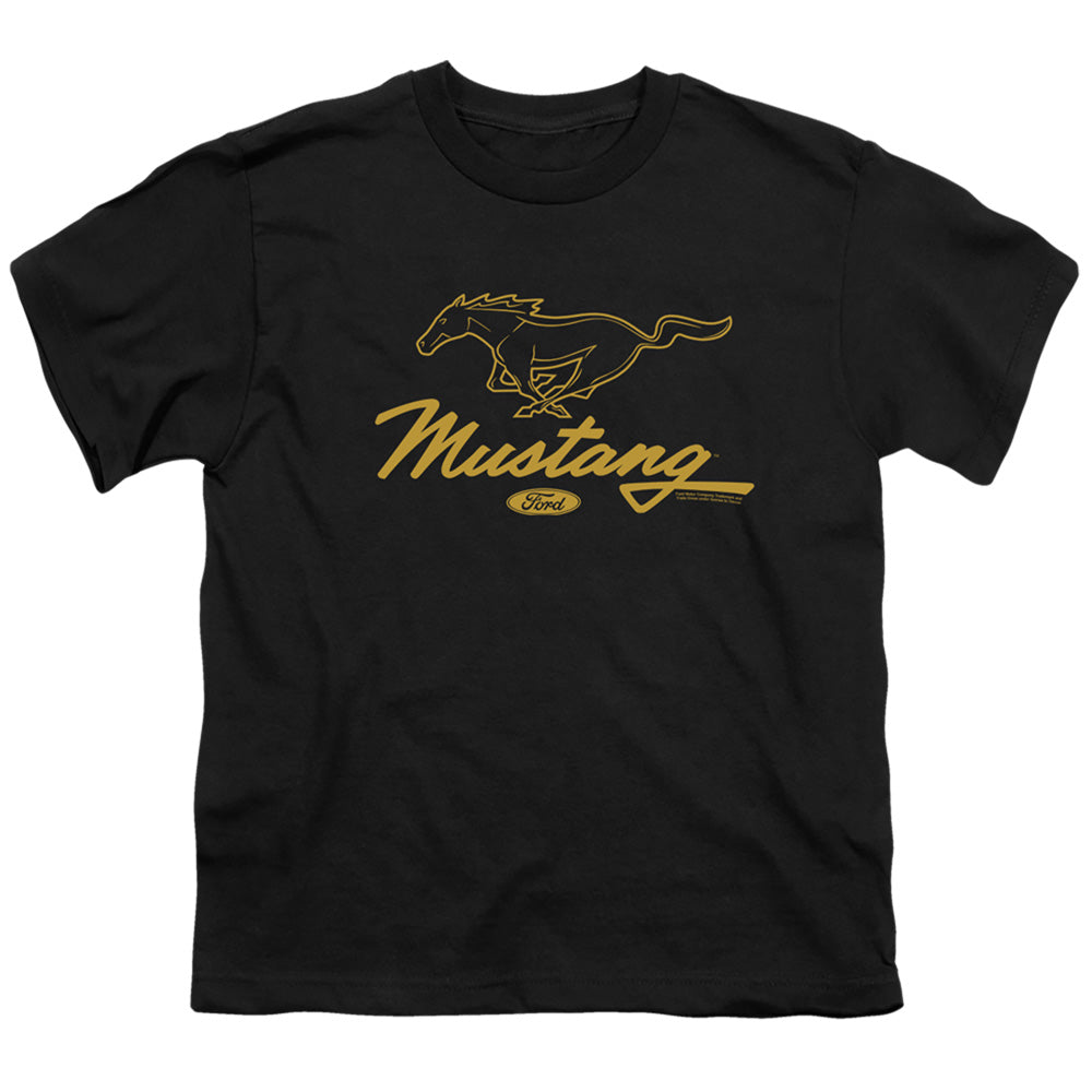 FORD MUSTANG : PONY SCRIPT S\S YOUTH 18\1 Black XS