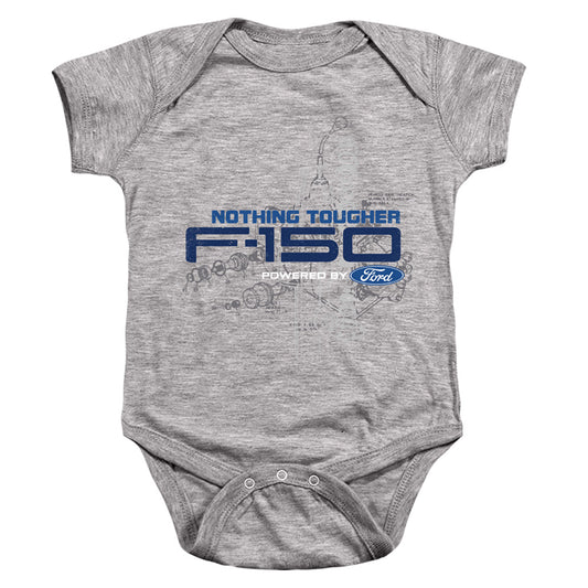 FORD TRUCKS : ENGINE SCHEMATIC INFANT SNAPSUIT Athletic Heather SM (6 Mo)