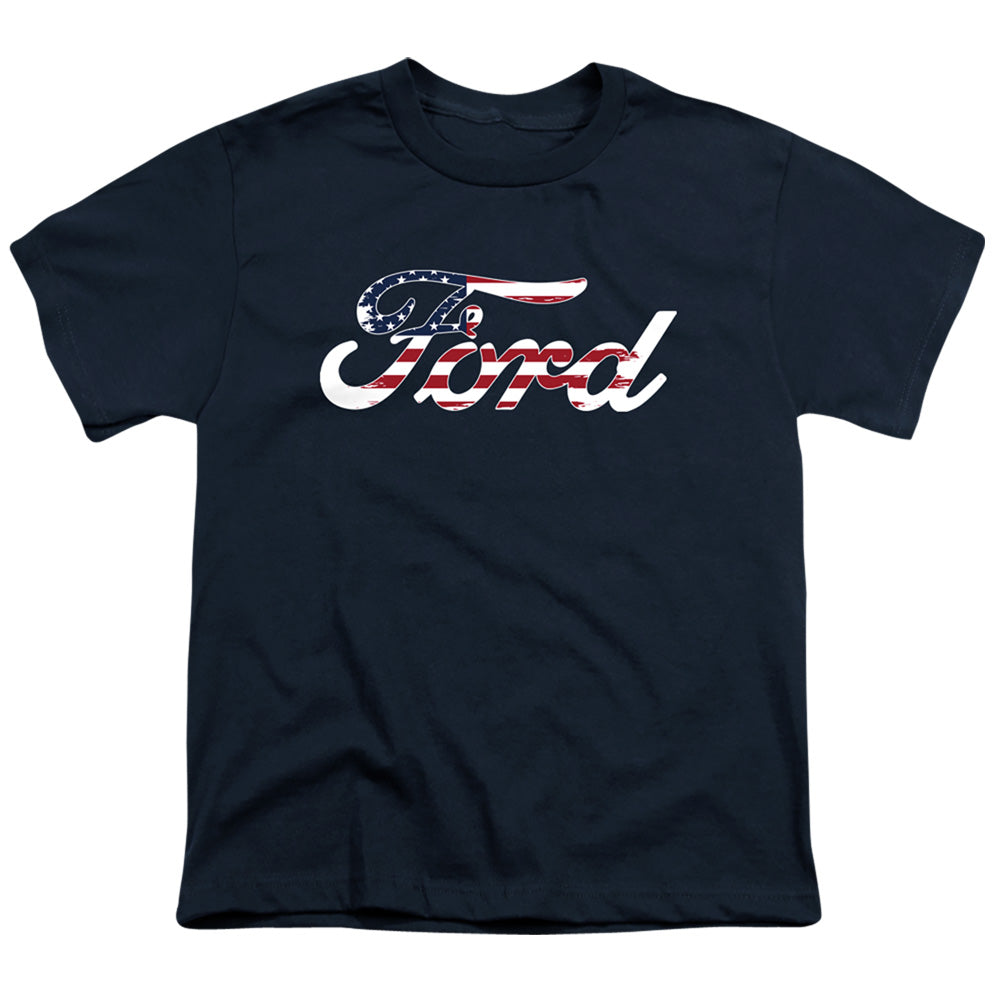 FORD : FLAG LOGO S\S YOUTH 18\1 Navy SM