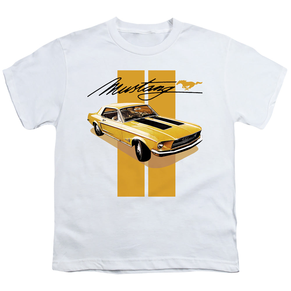 FORD MUSTANG : STANG STRIPES S\S YOUTH 18\1 White XL