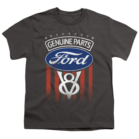 FORD : GENUINE PARTS FLAG S\S YOUTH 18\1 Charcoal LG