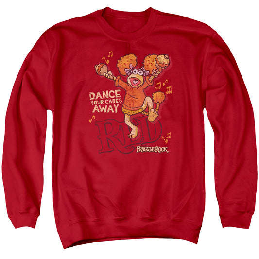 FRAGGLE ROCK : DANCE ADULT CREW SWEAT RED SM