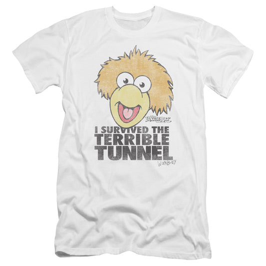 FRAGGLE ROCK : TERRIBLE TUNNEL PREMIUM CANVAS ADULT SLIM FIT 30\1 WHITE SM