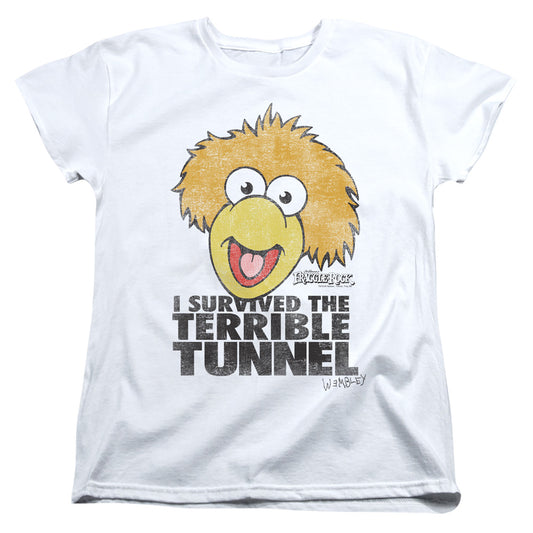 FRAGGLE ROCK : TERRIBLE TUNNEL S\S WOMENS TEE White 2X