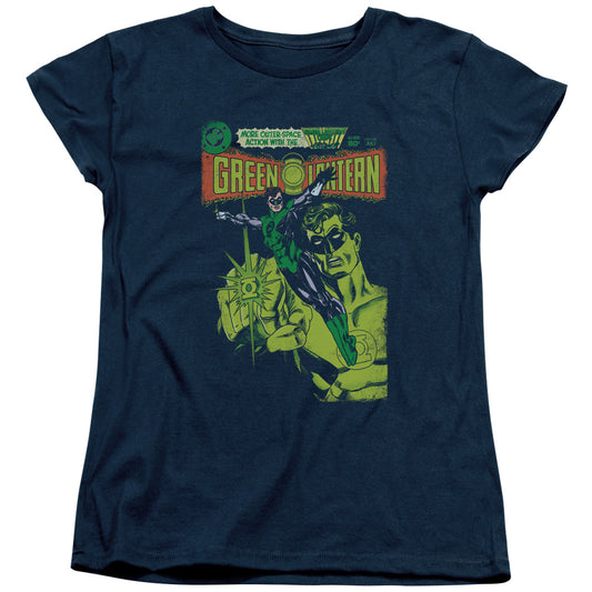 GREEN LANTERN : VINTAGE COVER S\S WOMENS TEE NAVY 2X