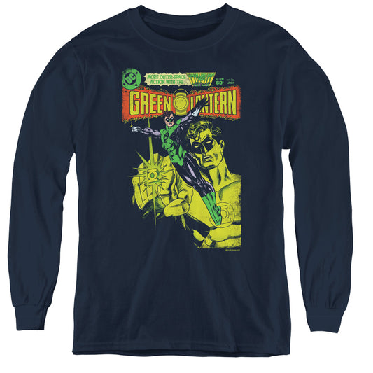 GREEN LANTERN : VINTAGE COVER L\S YOUTH NAVY LG