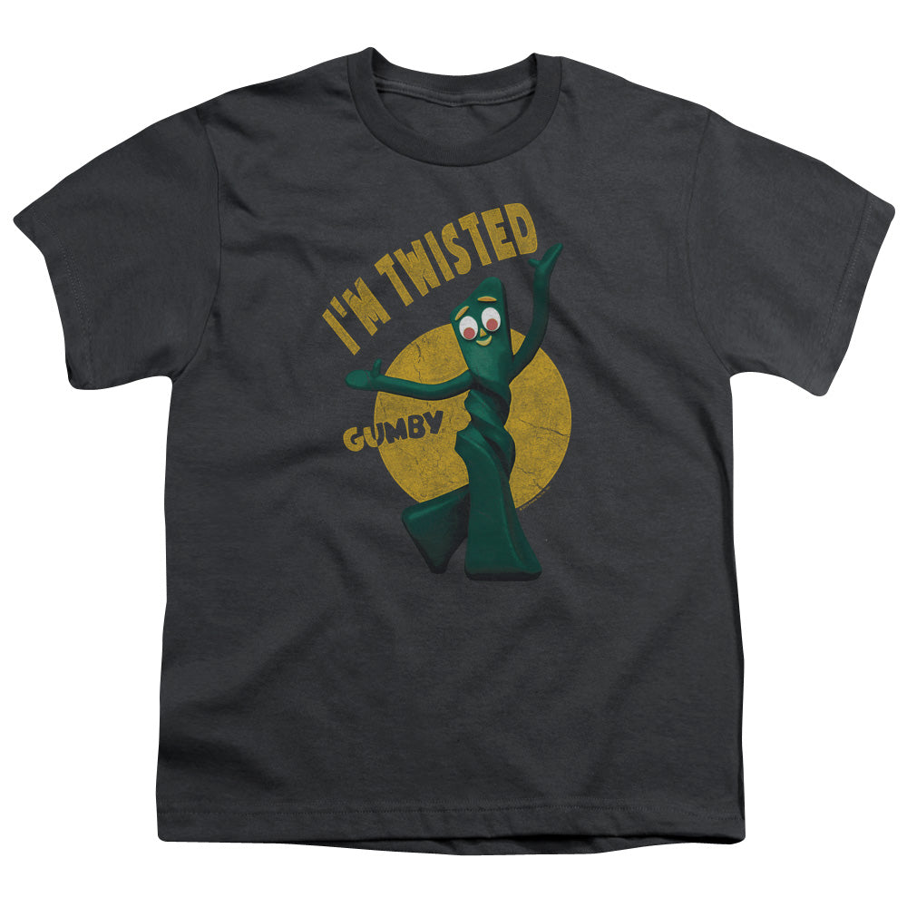 GUMBY : TWISTED S\S YOUTH 18\1 CHARCOAL XS