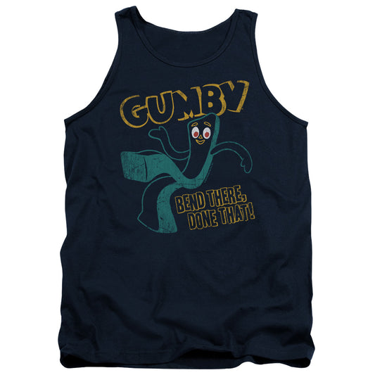 GUMBY : BEND THERE ADULT TANK Navy 2X