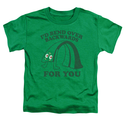 GUMBY : BEND BACKWARDS S\S TODDLER TEE Kelly Green MD (3T)