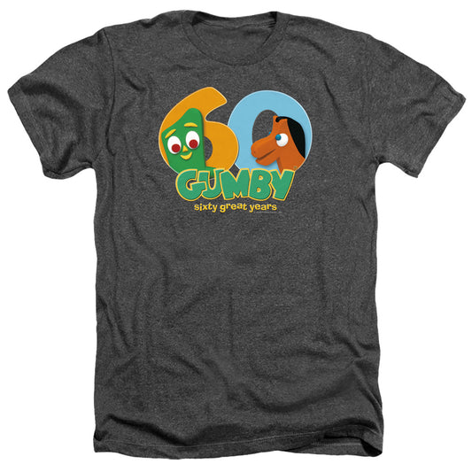 GUMBY : 60TH ADULT HEATHER Charcoal XL