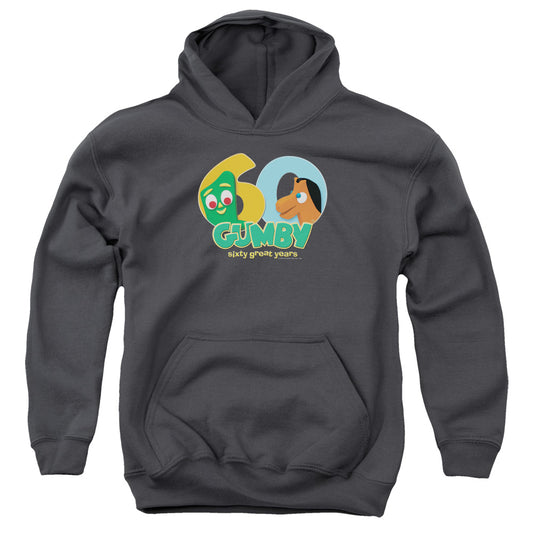 GUMBY : 60TH YOUTH PULL OVER HOODIE Charcoal LG