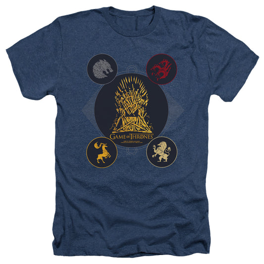 GAME OF THRONES : 4 HOUSES 4 THE THRONE ADULT HEATHER Navy 2X