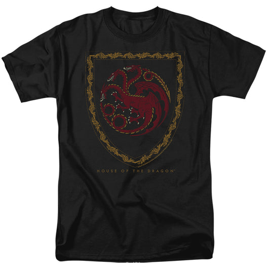 HOUSE OF THE DRAGON : DRAGON SHIELD VINTAGE DARK S\S ADULT 18\1 Black MD