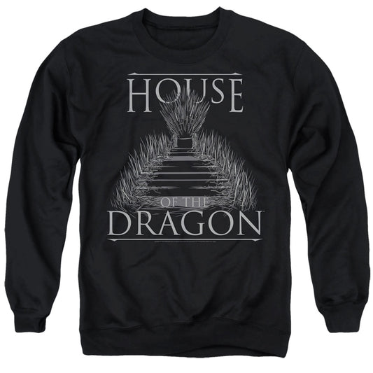 HOUSE OF THE DRAGON : SWORD THRONE ADULT CREW SWEAT Black MD