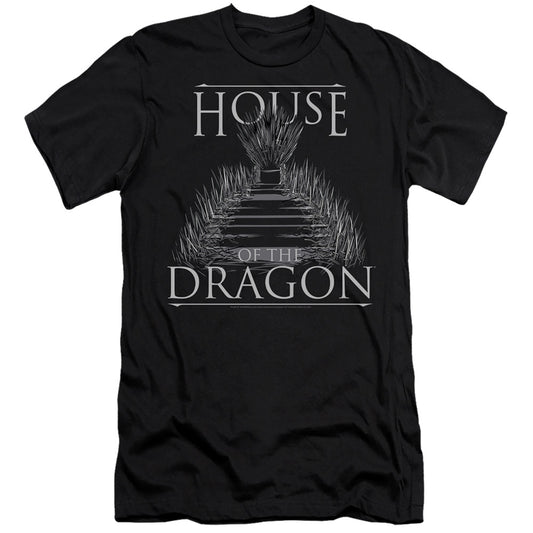 HOUSE OF THE DRAGON : SWORD THRONE  PREMIUM CANVAS ADULT SLIM FIT 30\1 Black MD