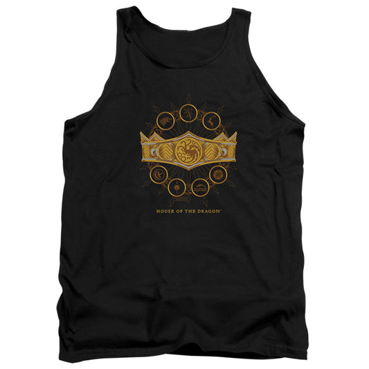 HOUSE OF THE DRAGON : CROWN ADULT TANK Black SM
