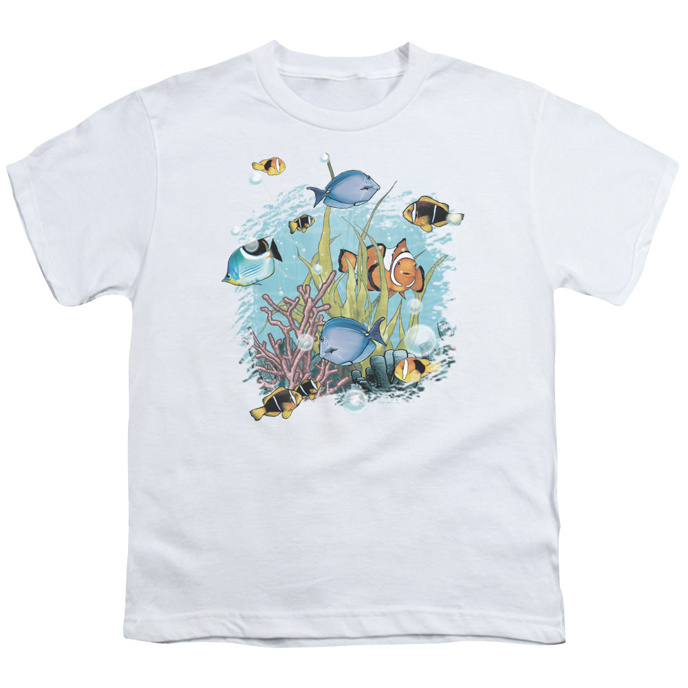 WILDLIFE : TROPICAL FISH S\S YOUTH 18\1 White XL
