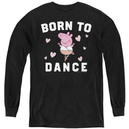 PEPPA PIG : BORN TO DANCE L\S YOUTH Black XL